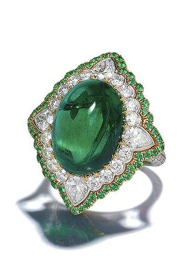BAYCO-Zambian Emerald Ring-PLATINUM