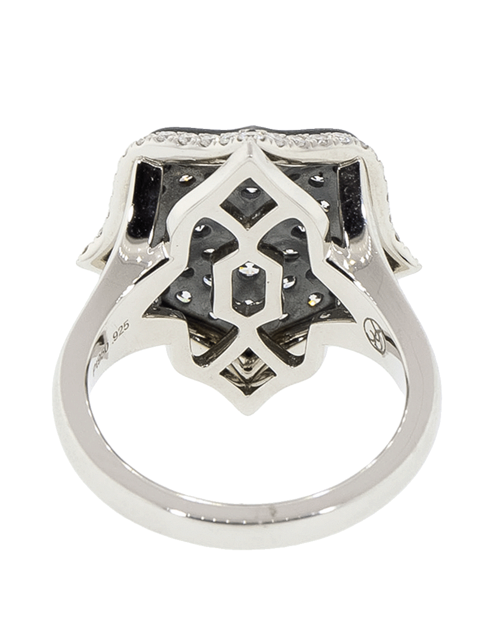 BAYCO-Diamond Lotus Ring-PLATINUM