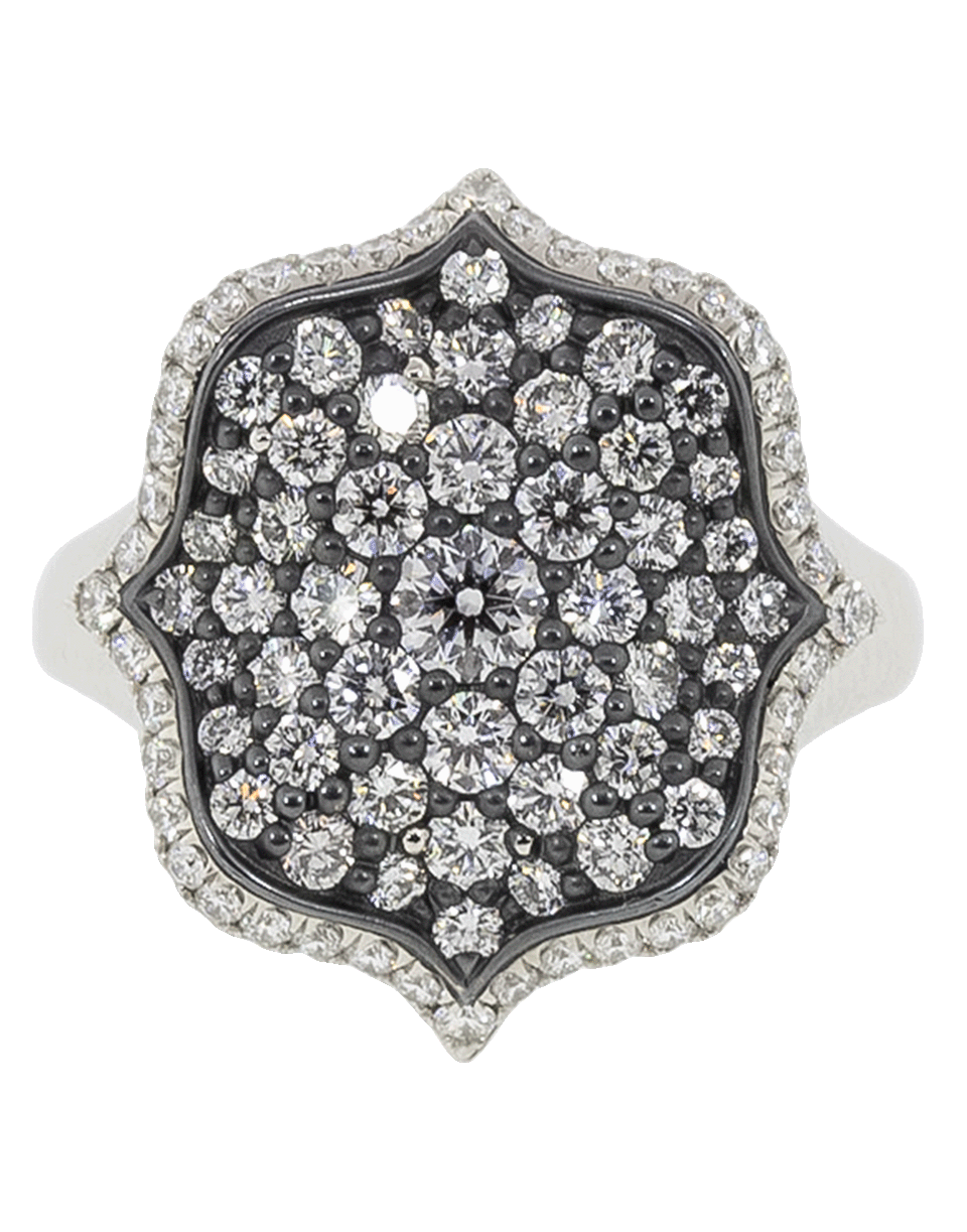 BAYCO-Diamond Lotus Ring-PLATINUM