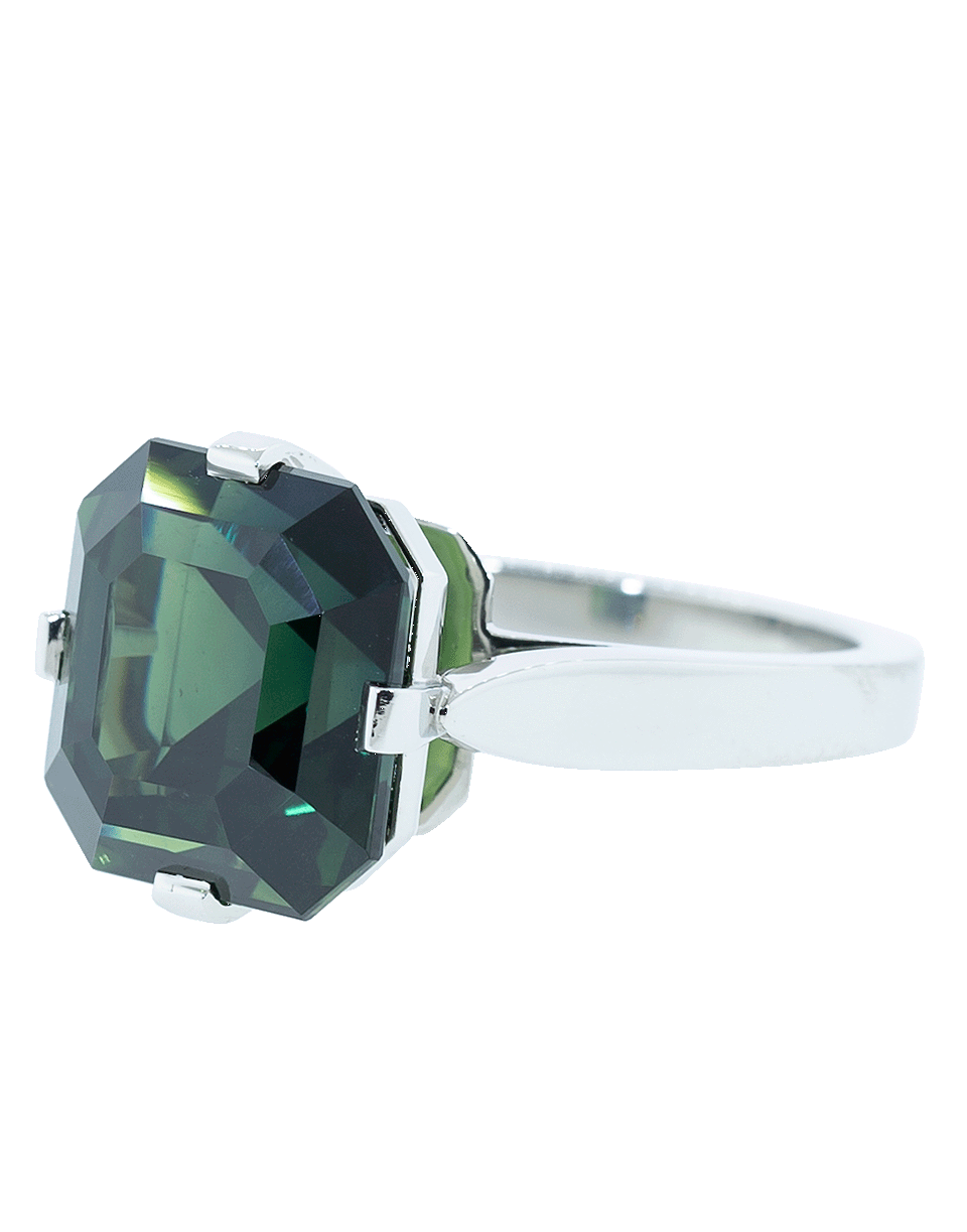 BAYCO-Green Sapphire Ring-PLATINUM