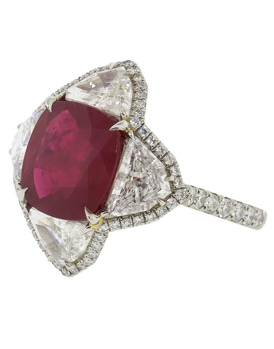 BAYCO-Buremese Ruby Diamond Ring-PLATINUM