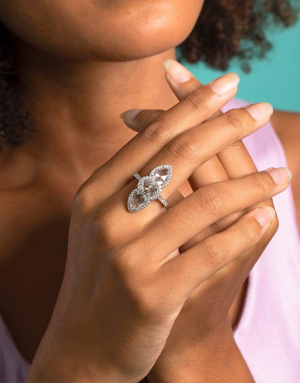 BAYCO-Diamond 3 Stone Ring-PLATINUM