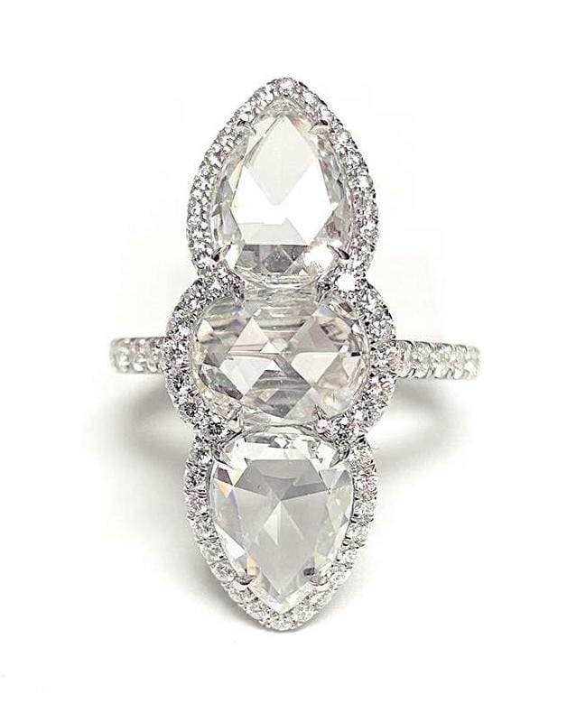 BAYCO-Diamond 3 Stone Ring-PLATINUM