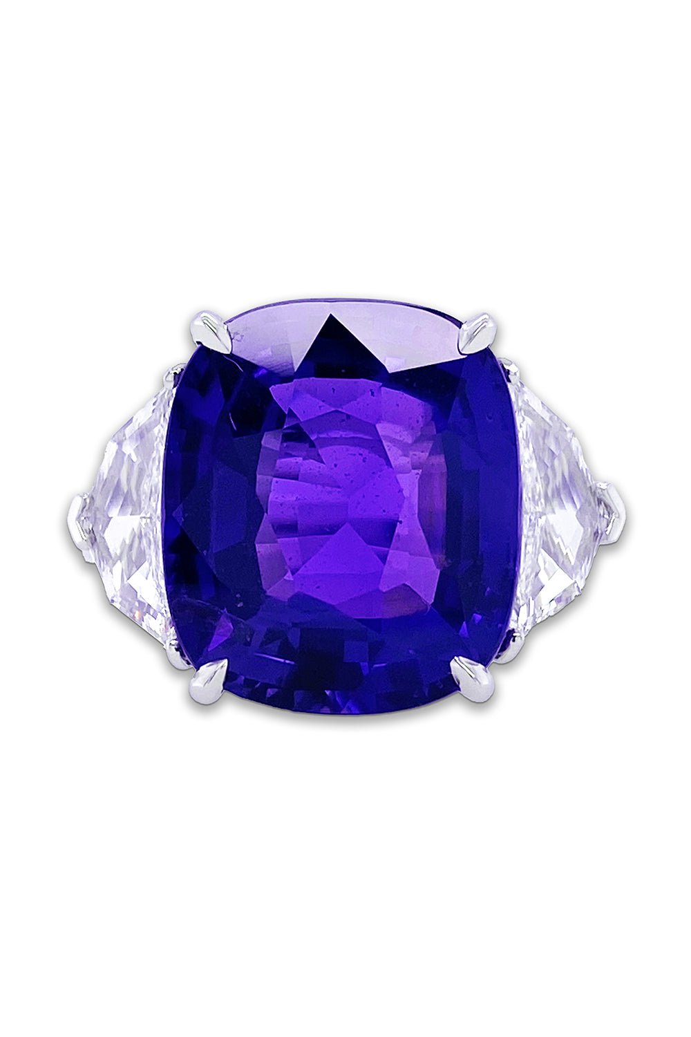 BAYCO-Purple Sapphire Diamond Ring-PLATINUM