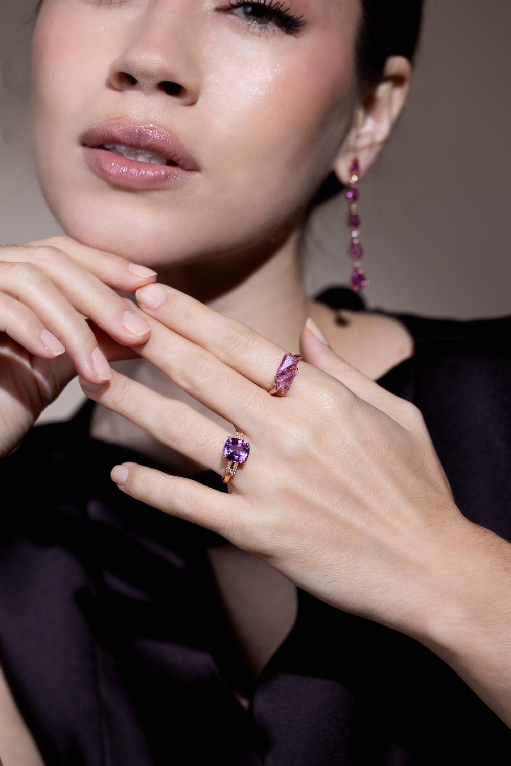 BAYCO-Pink Sapphire Ring-ROSE GOLD