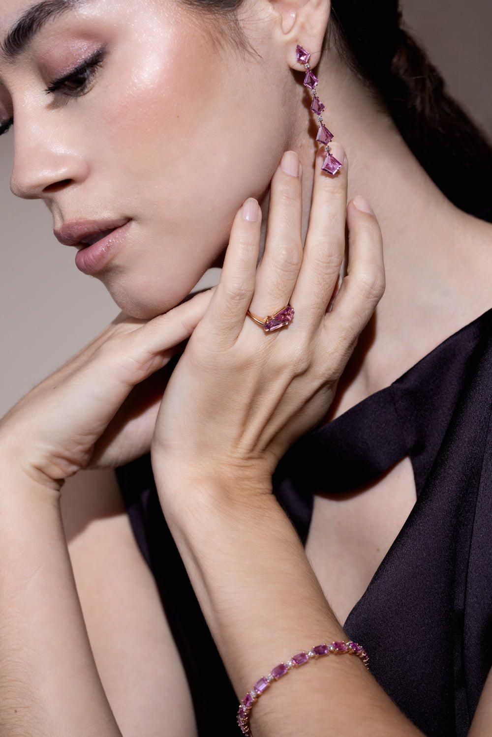 BAYCO-Pink Sapphire Ring-ROSE GOLD