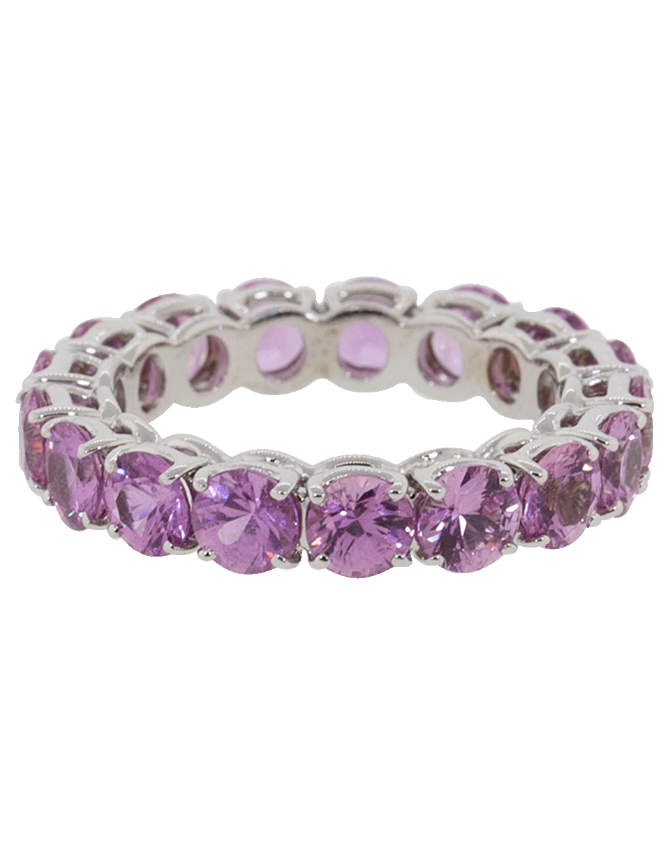 BAYCO-Pink Sapphire Eternity Ring-WHITE GOLD