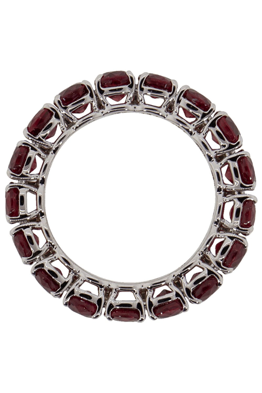 BAYCO-Ruby Eternity Ring-WHITE GOLD
