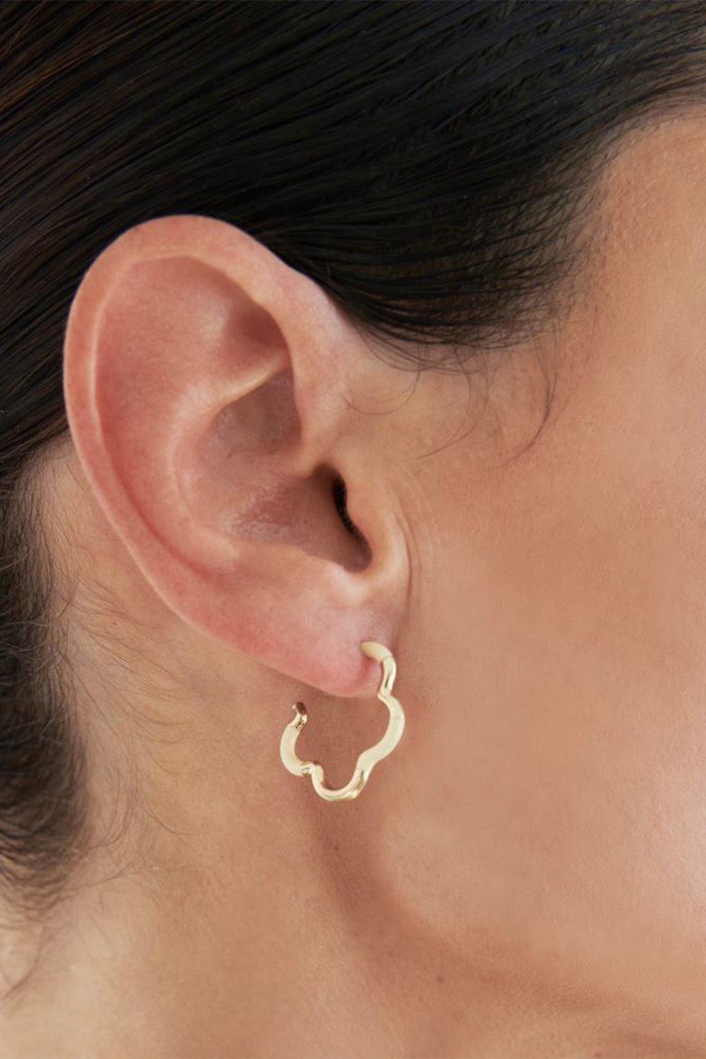 BEA BONGIASCA-B Multi Mini Hoop Earrings-YELLOW GOLD