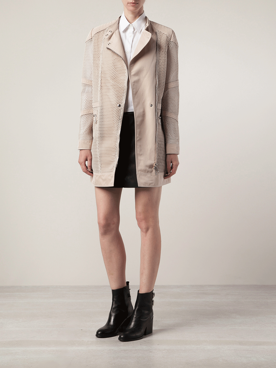 BELSTAFF-Techno Mesh Perforated Coat-