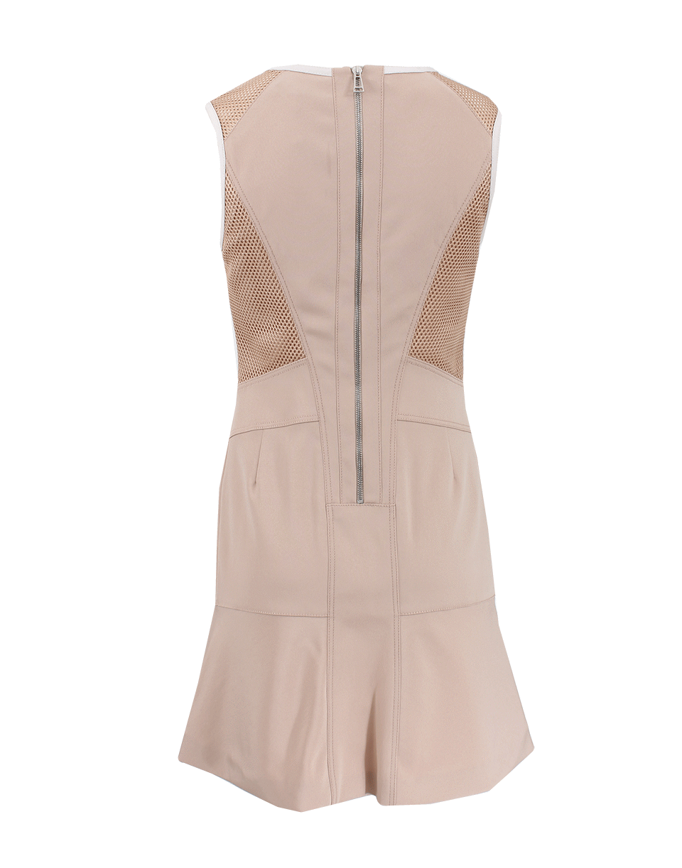 BELSTAFF-Mesh Insert Back Zip Dress-