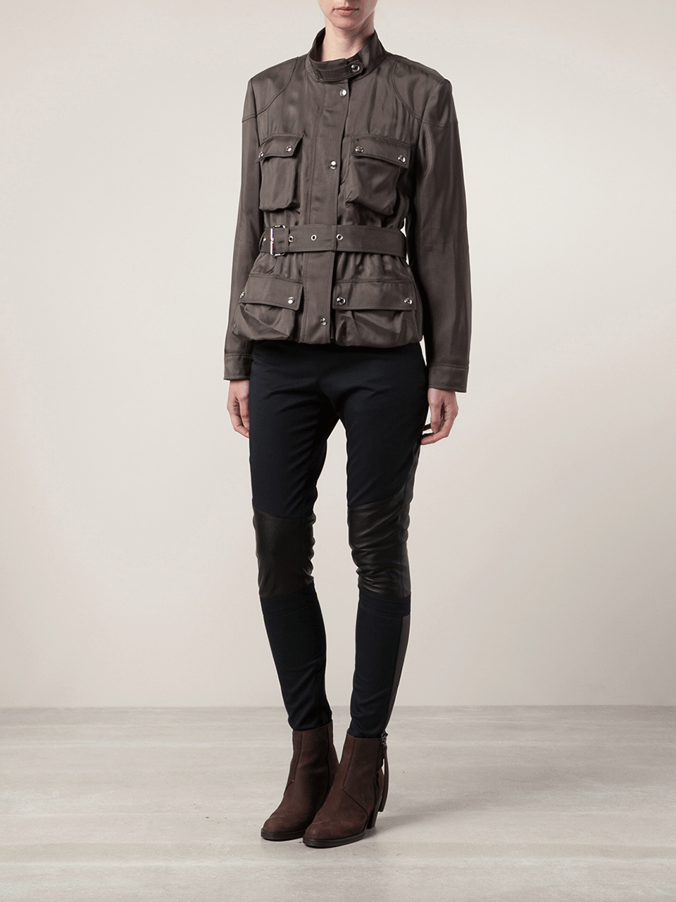 BELSTAFF-Four Pocket Belted Jacket-