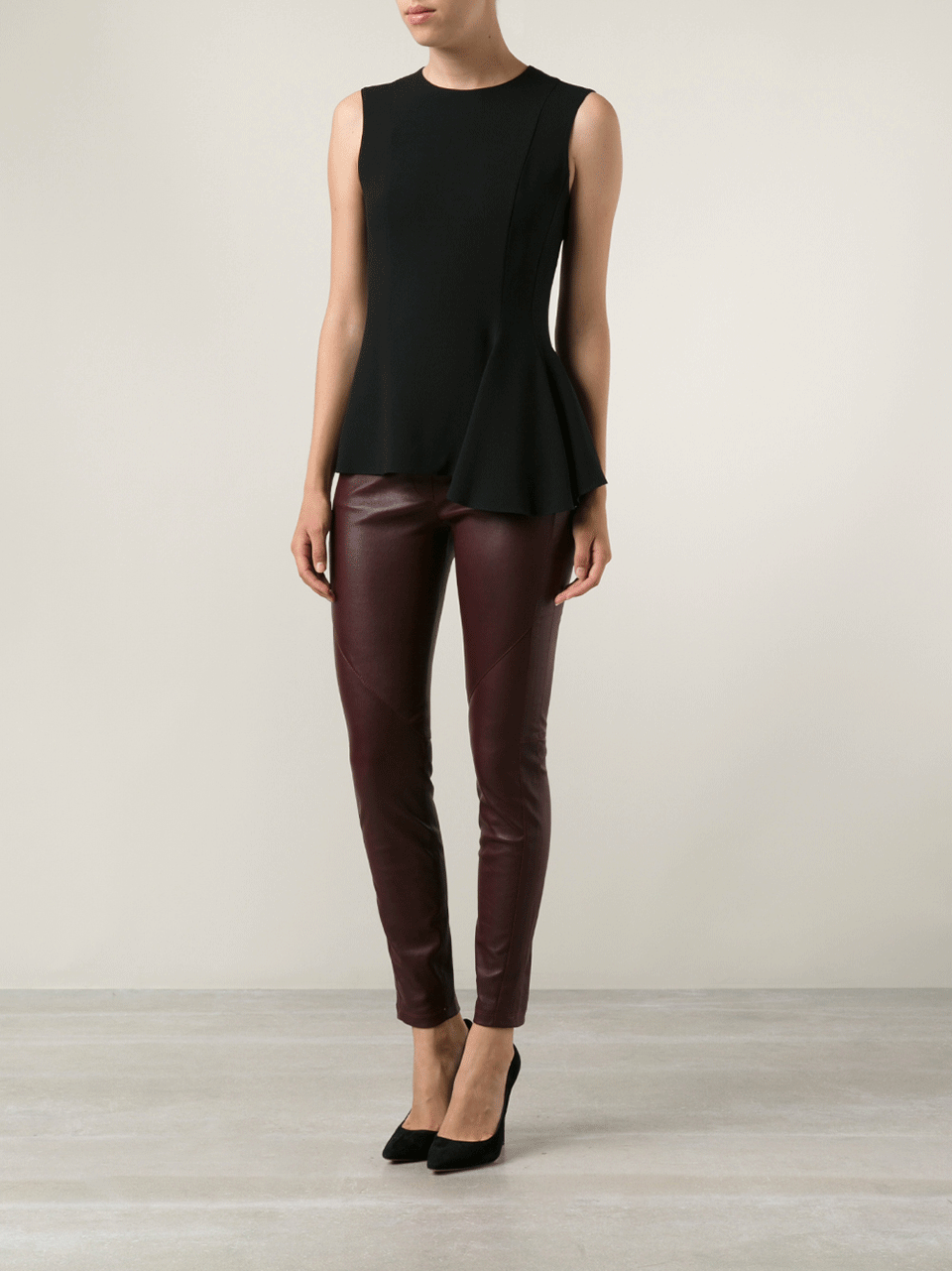 BELSTAFF-Barlow Leather Leggings-