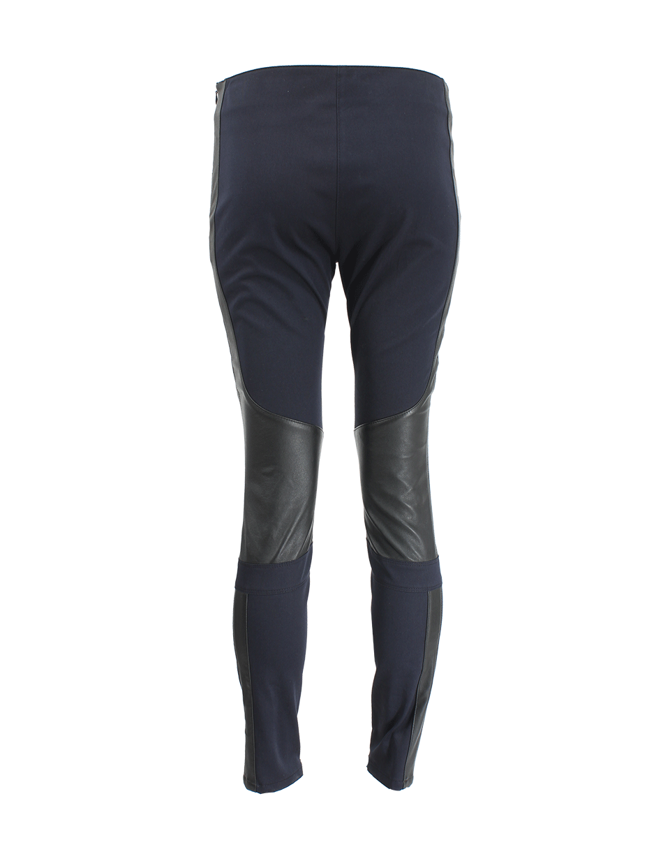 BELSTAFF-Leather Knee Stretch Leggings-