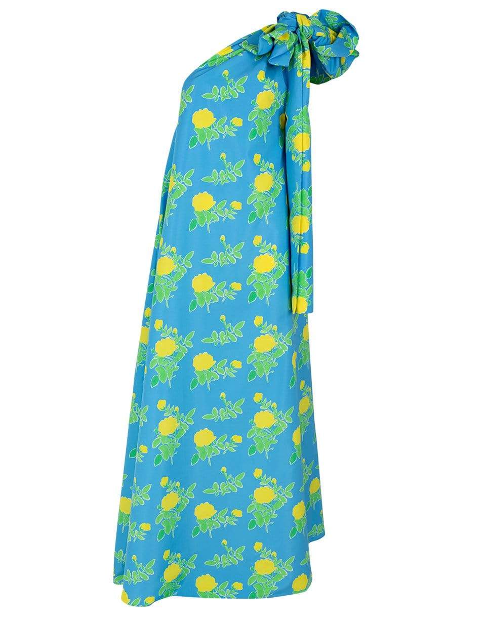 BERNADETTE-One Shoulder Winnie Bow Dress-
