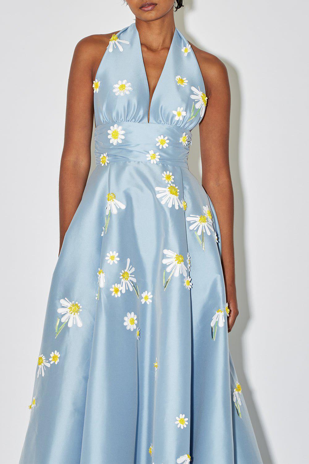 BERNADETTE-Monroe Embroidered Gown-