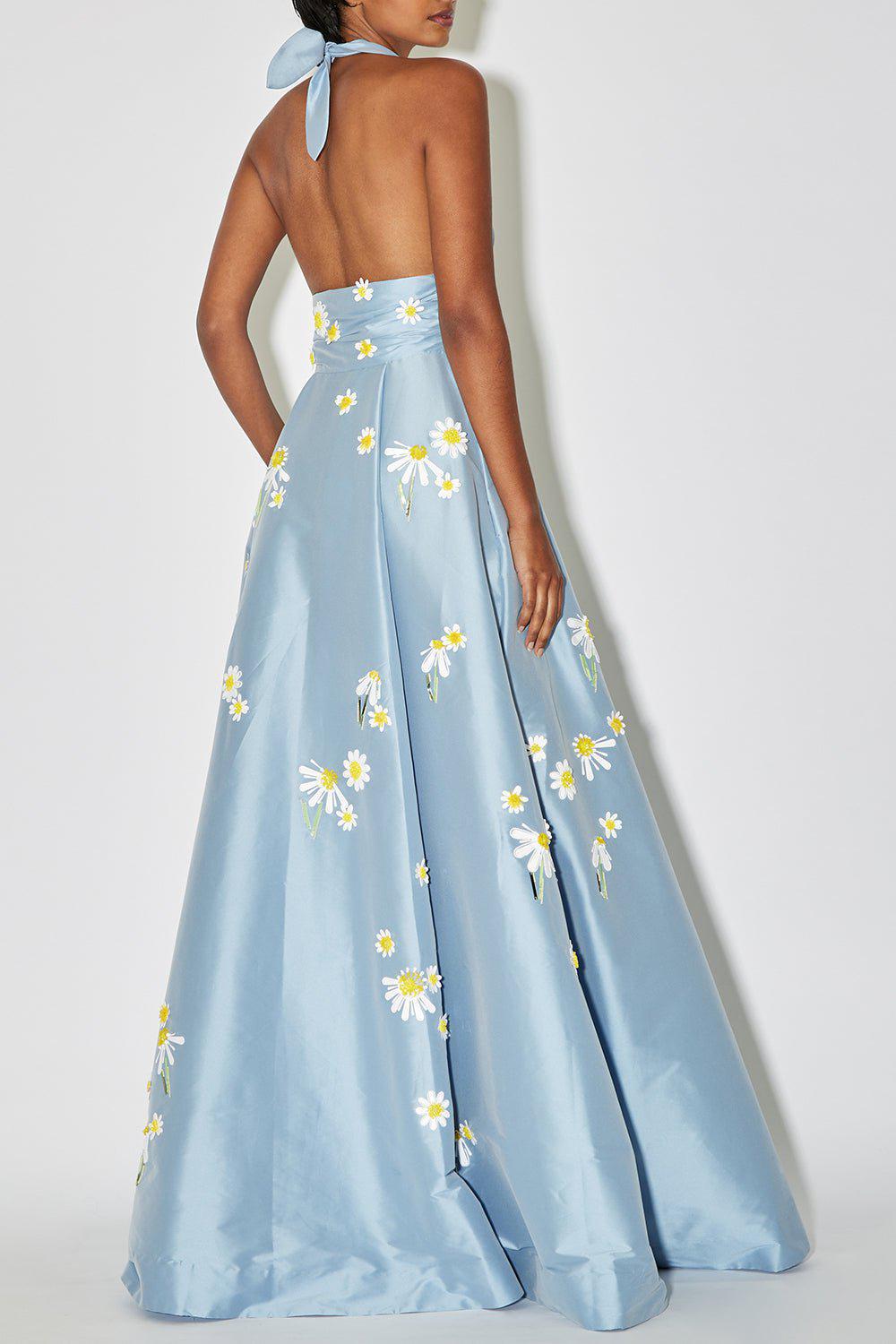 BERNADETTE-Monroe Embroidered Gown-