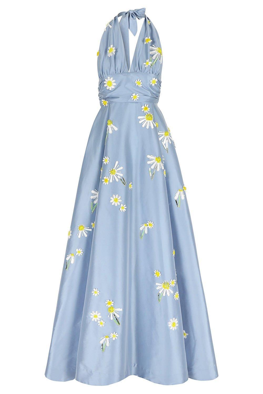 BERNADETTE-Monroe Embroidered Gown-