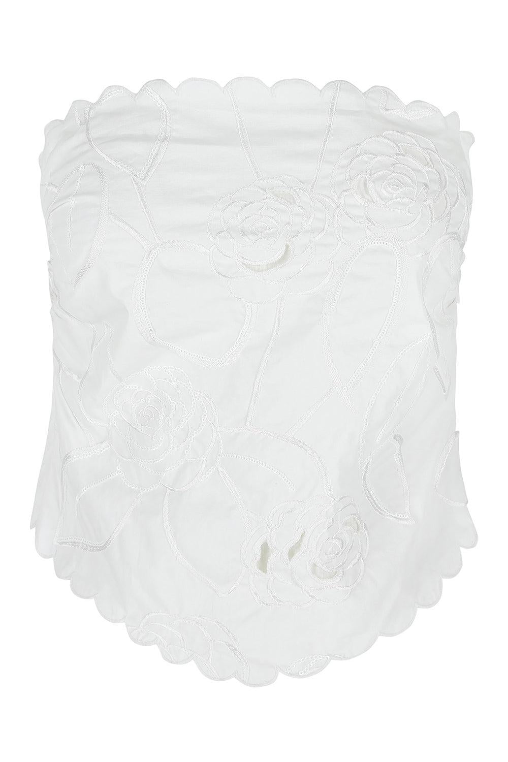 Petit Beurre Embroidered Bustier-IVOCMLIA-34-CLOTHINGTOPBLOUSE-BERNADETTE