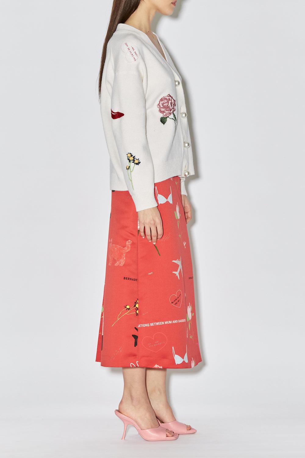 BERNADETTE-Celeste Embroidered Cardigan-