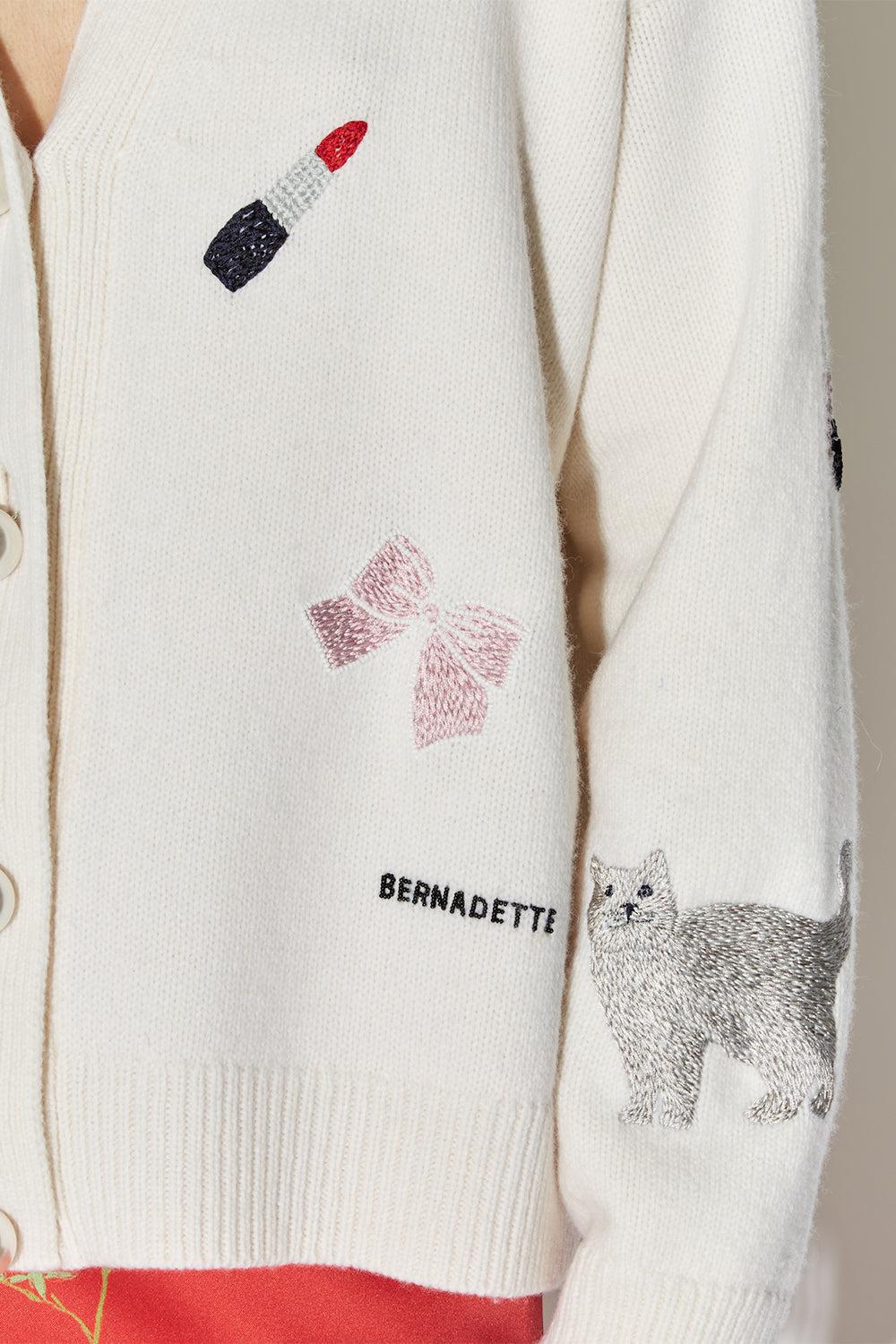 BERNADETTE-Celeste Embroidered Cardigan-