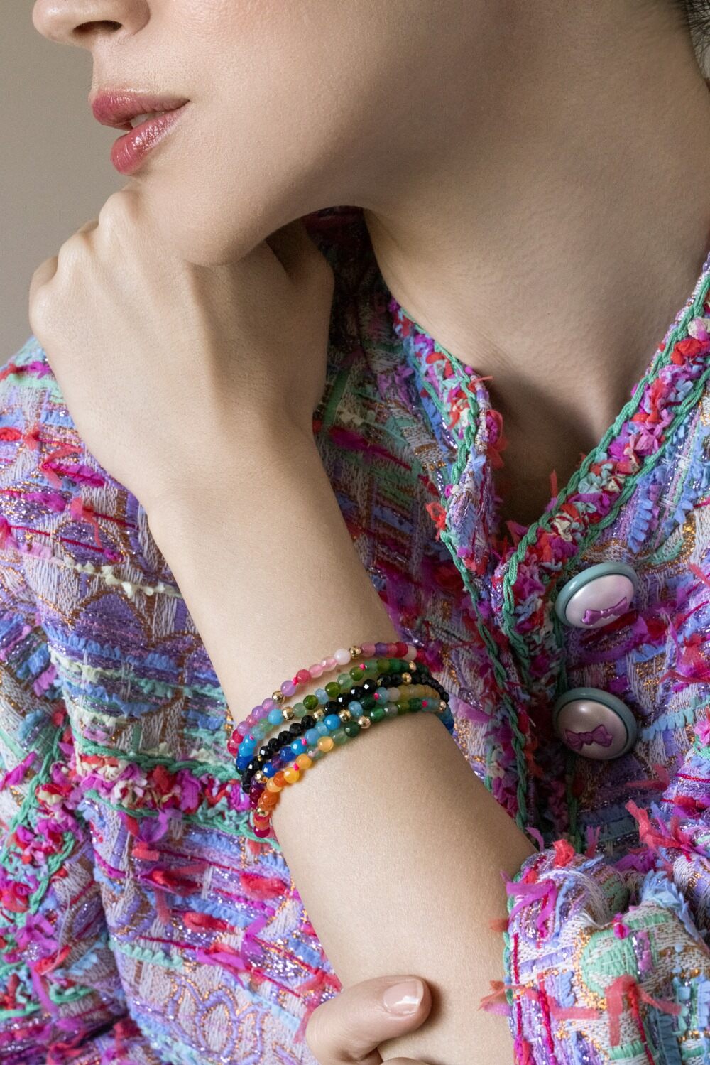 Utopia Noir Bracelet-YELLOW GOLD-7-JEWELRYFINE JEWELBRACELET O-ROBINSON PELHAM