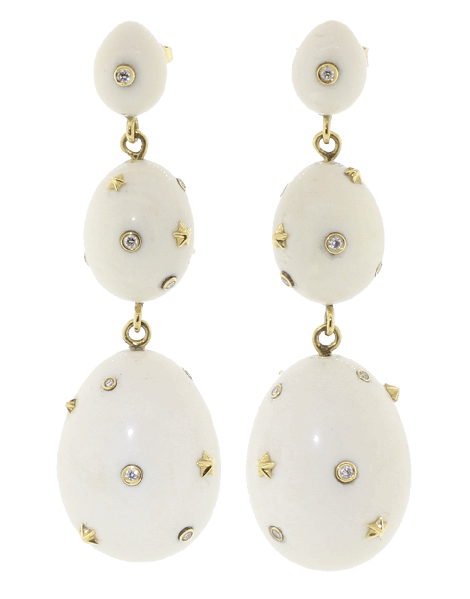 BIBI VAN DER VELDEN-Mammoth Earrings-YELLOW GOLD