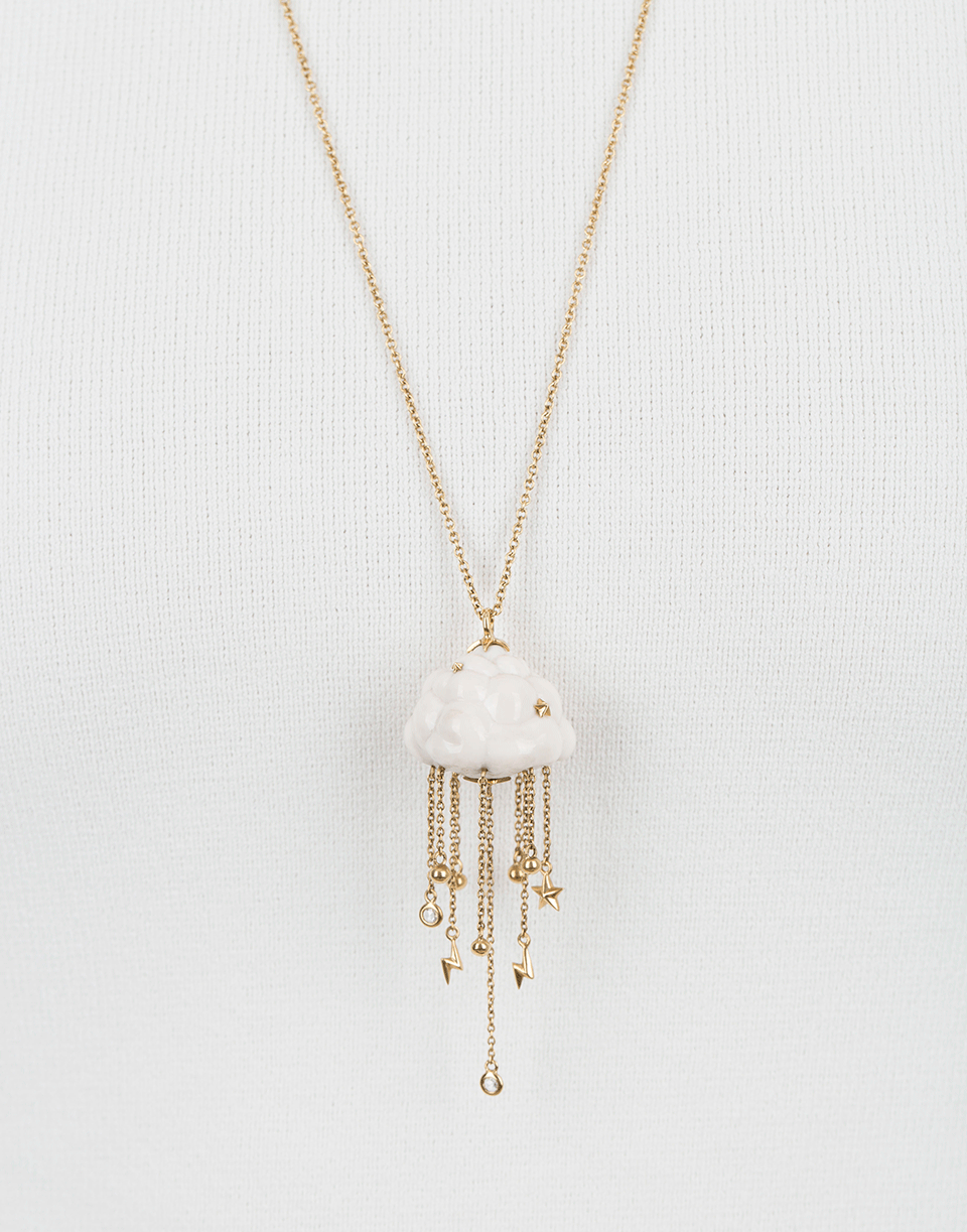 BIBI VAN DER VELDEN-Cloud Necklace-YELLOW GOLD