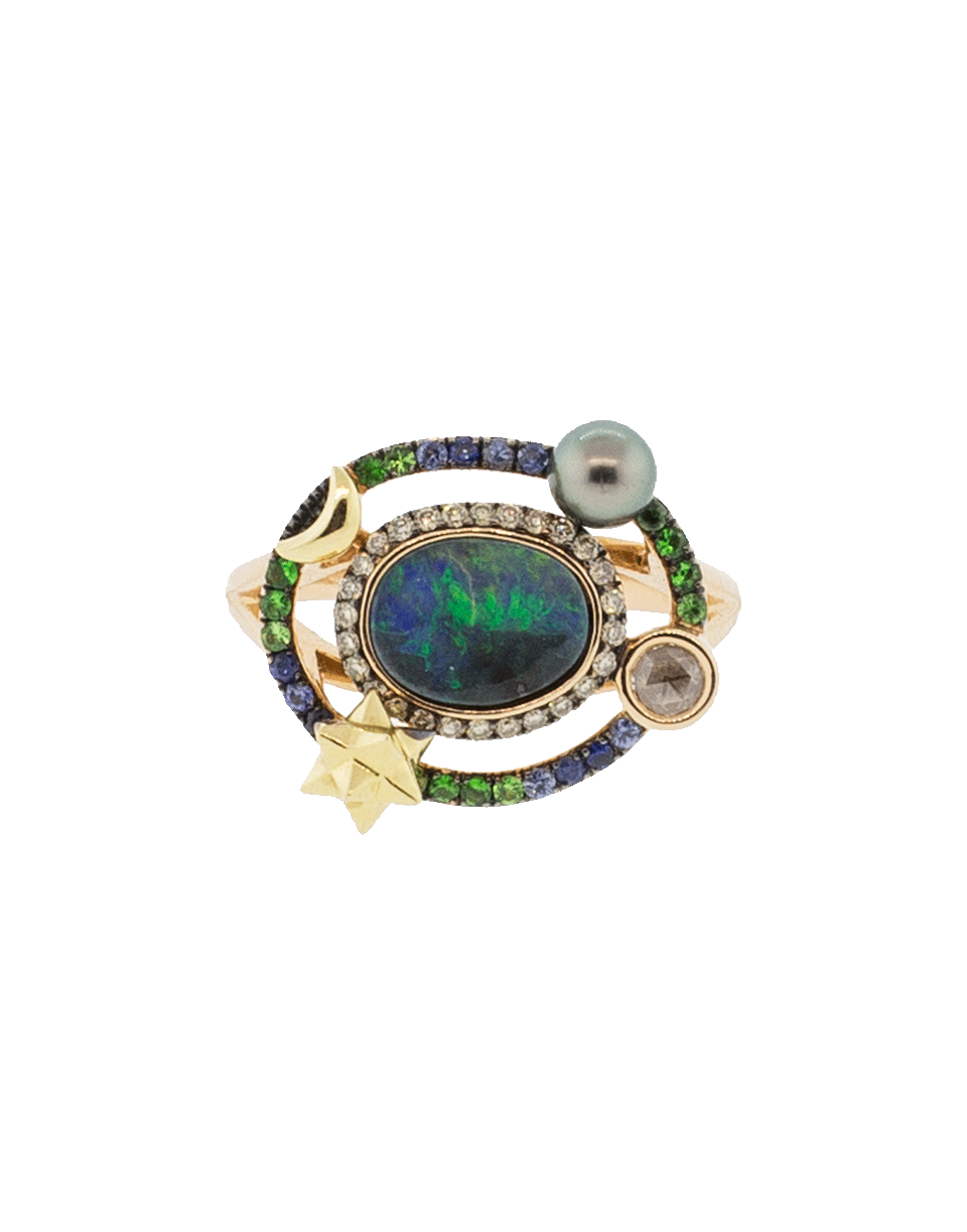 BIBI VAN DER VELDEN-Small Galaxy Ring-YELLOW GOLD