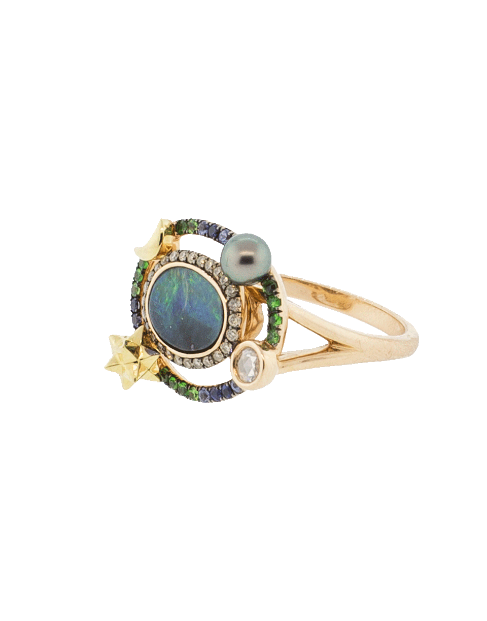 BIBI VAN DER VELDEN-Small Galaxy Ring-YELLOW GOLD