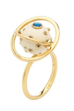 BIBI VAN DER VELDEN-Galaxy Spinning Ring-YELLOW GOLD