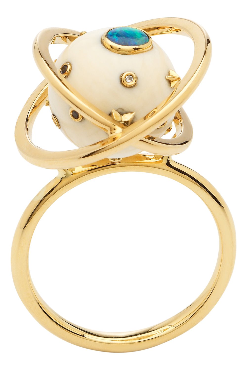 BIBI VAN DER VELDEN-Galaxy Spinning Ring-YELLOW GOLD