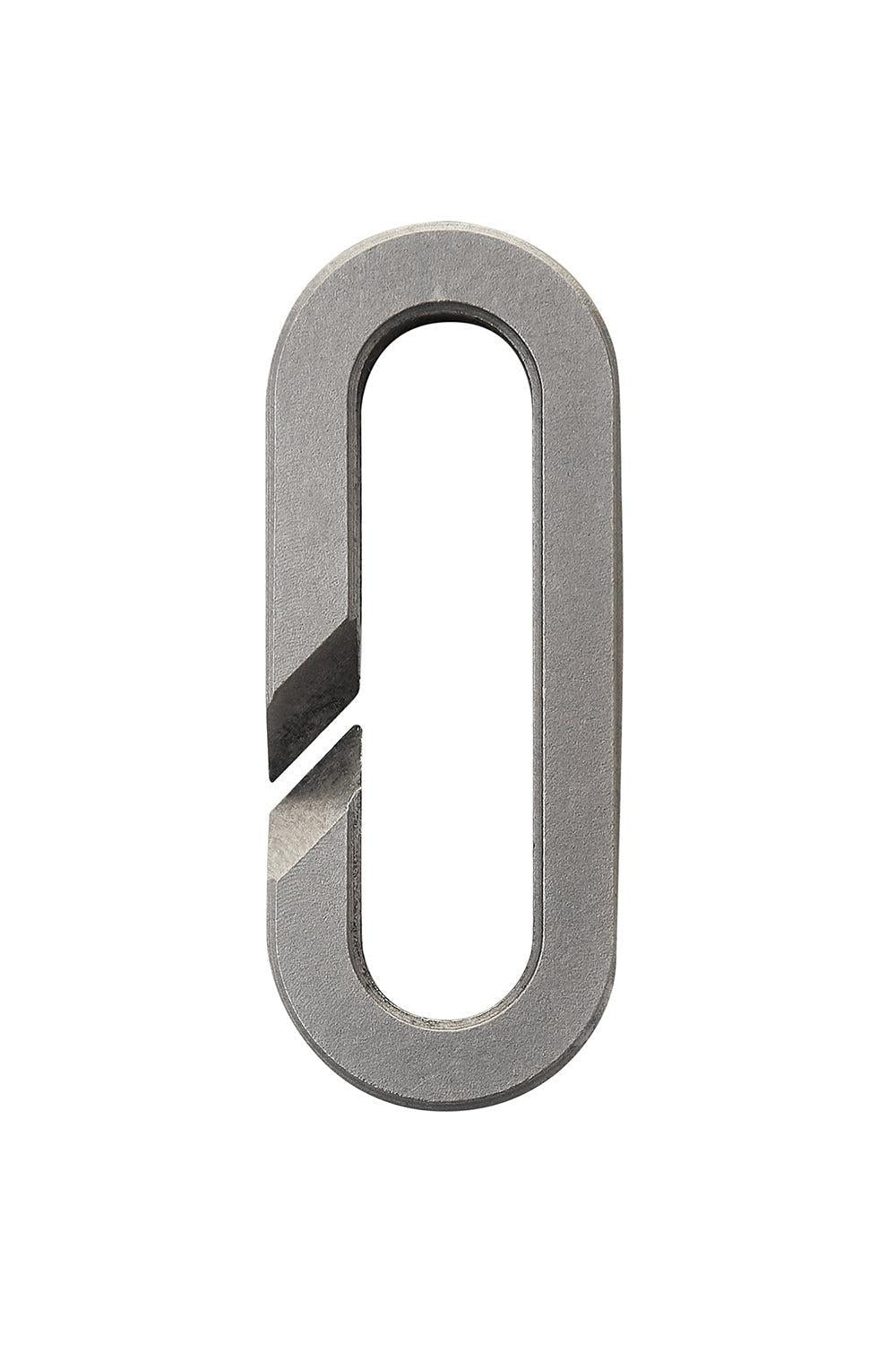 Open Link Paperclip Pendant - Titanium-TITANIUM-JEWELRYFINE JEWELPENDANT-BIZZOTTO