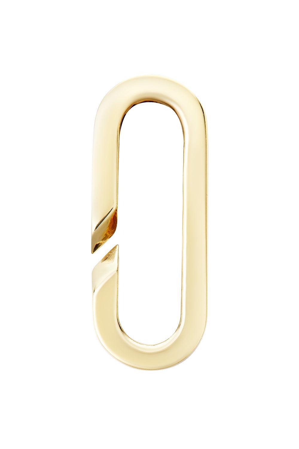 Bulino Open Link Paperclip Pendant-YELLOW GOLD-JEWELRYFINE JEWELPENDANT-BIZZOTTO