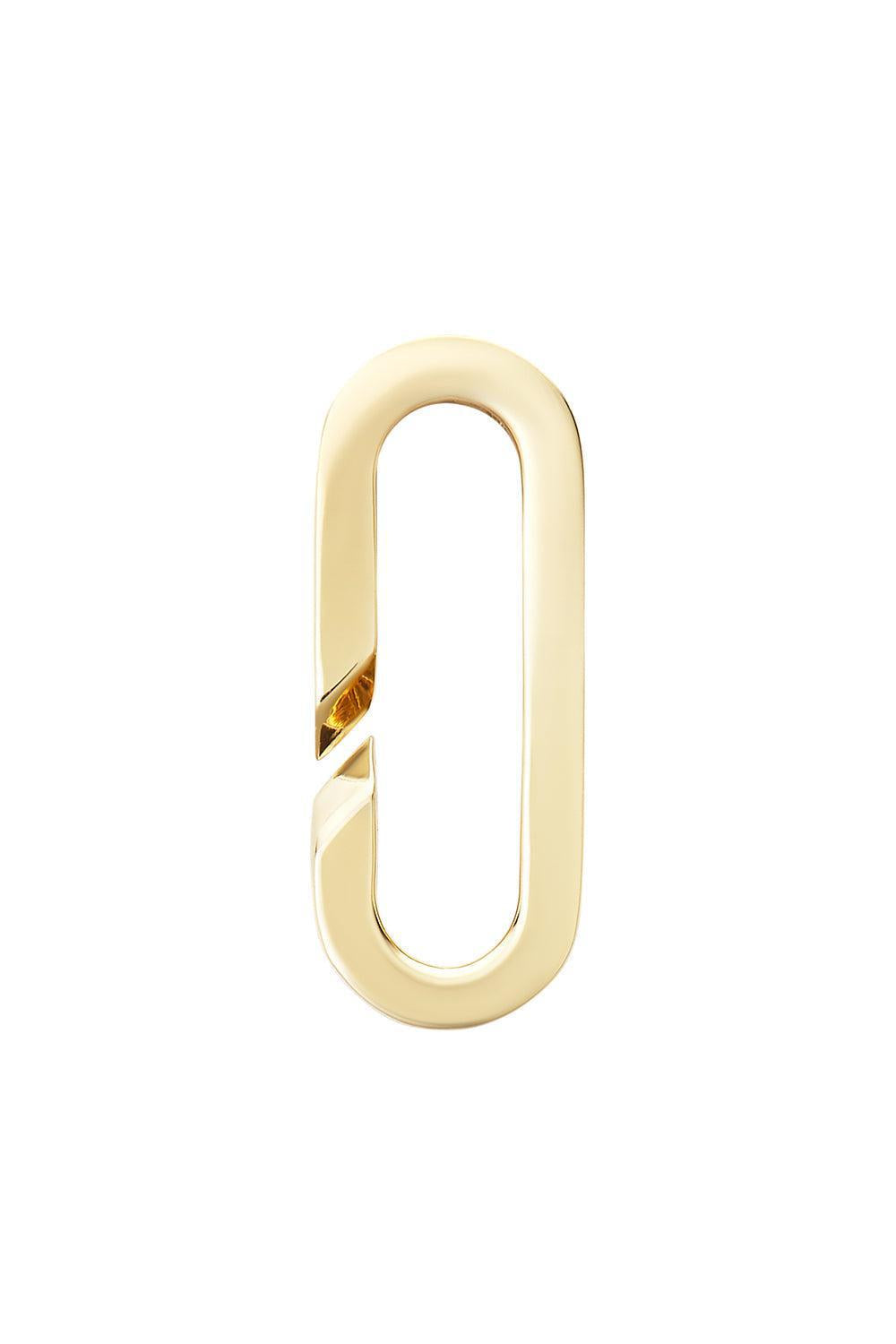 Small Open Link Paperclip Pendant-YELLOW GOLD-JEWELRYFINE JEWELPENDANT-BIZZOTTO