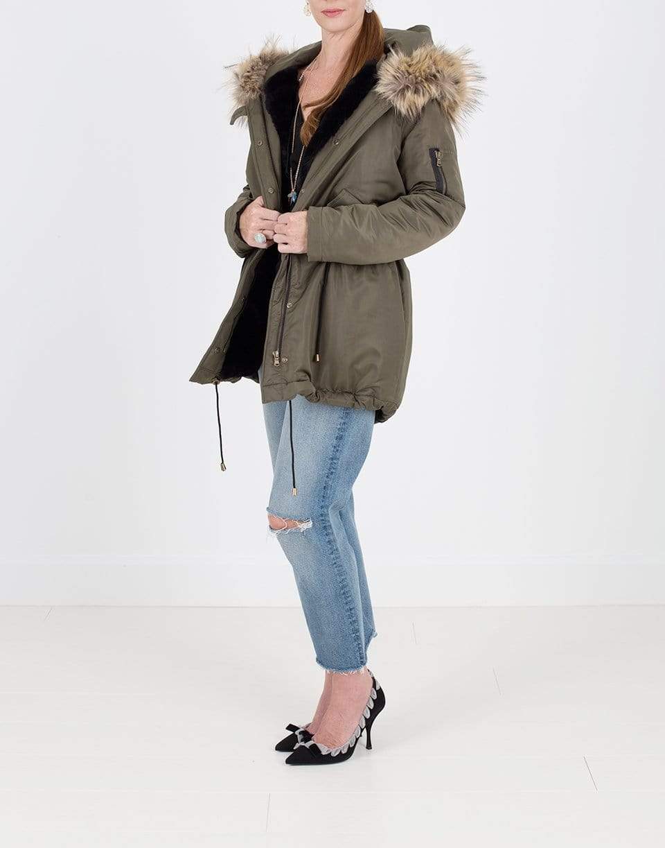 BLUGIRL-Cargo Coat-GREEN