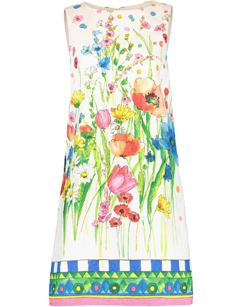 BLUGIRL-Print Jacquard Shift Dress-