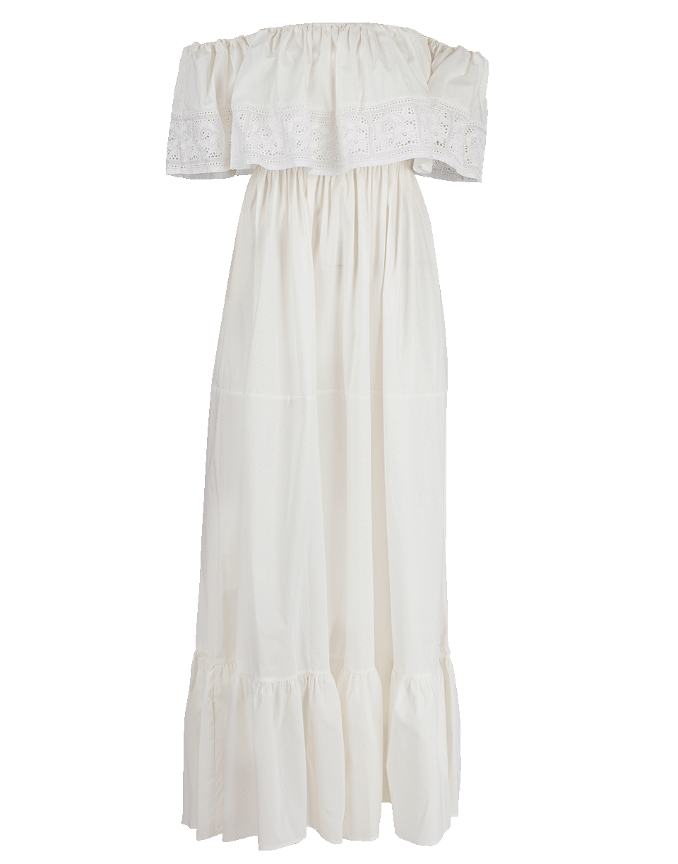 BLUGIRL-Tier Off Shoulder Maxi Dress-