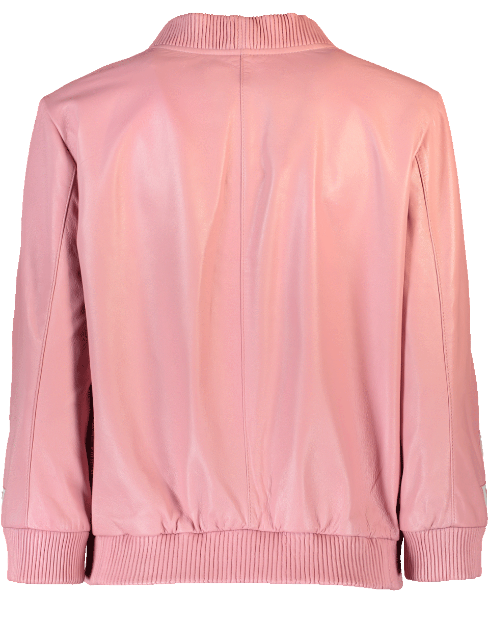 BLUGIRL-Emroidered Leather Jacket-