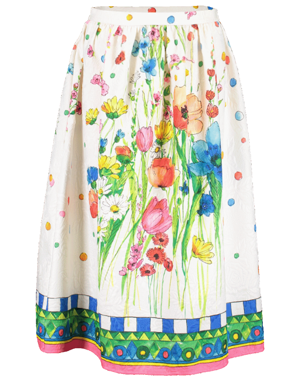 BLUGIRL-Print Jacquard Full Skirt-