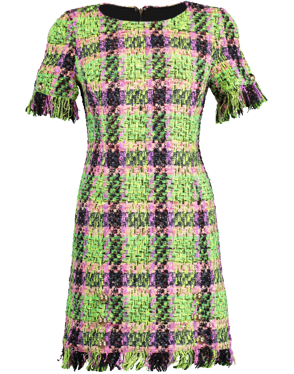 BLUMARINE-Tweed Pencil Dress-