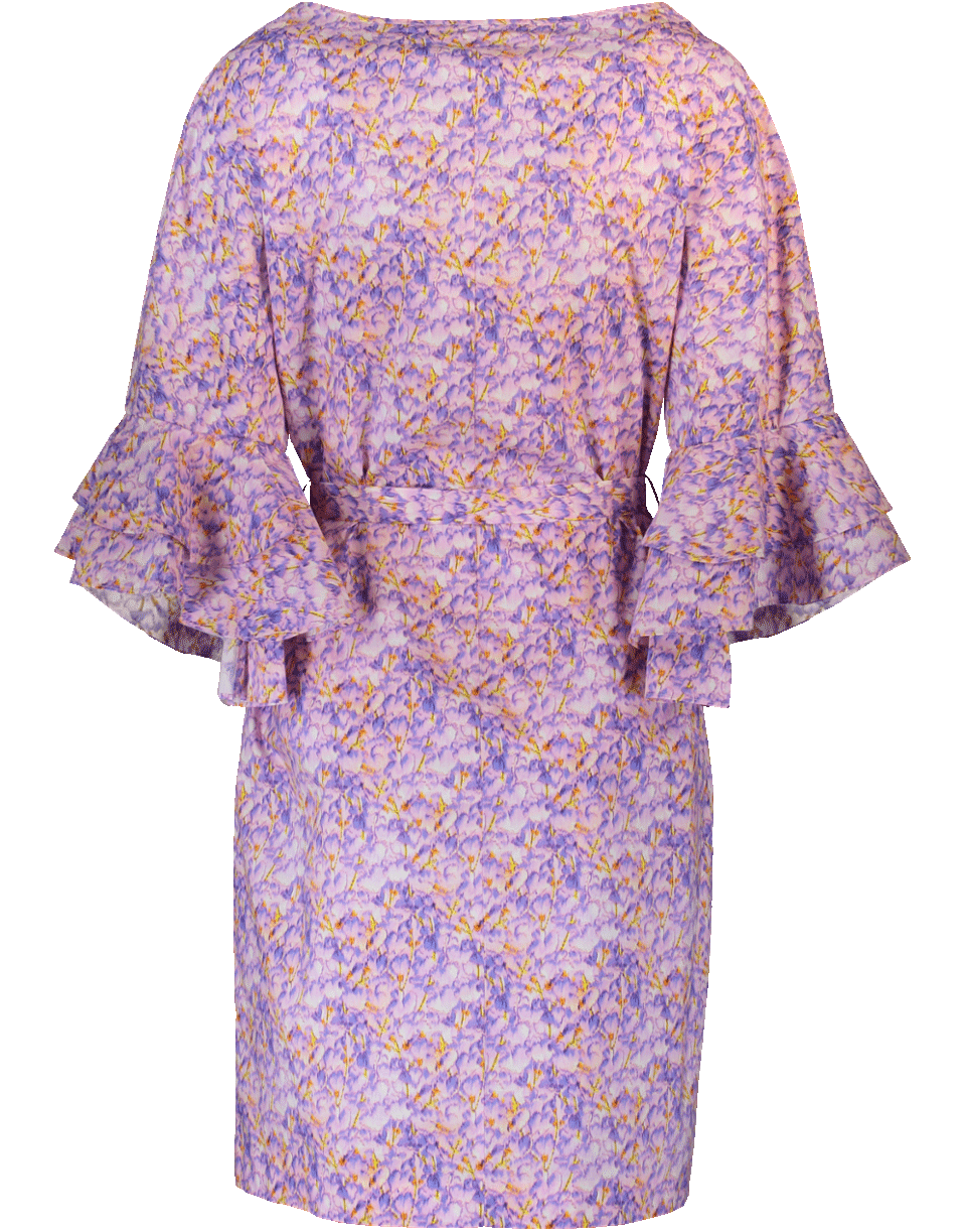 BLUMARINE-Flare Print Dress-