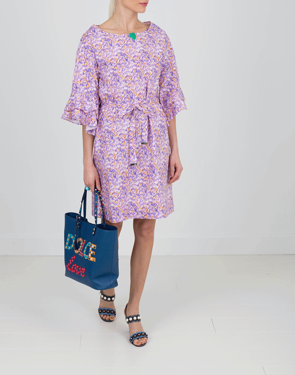 BLUMARINE-Flare Print Dress-