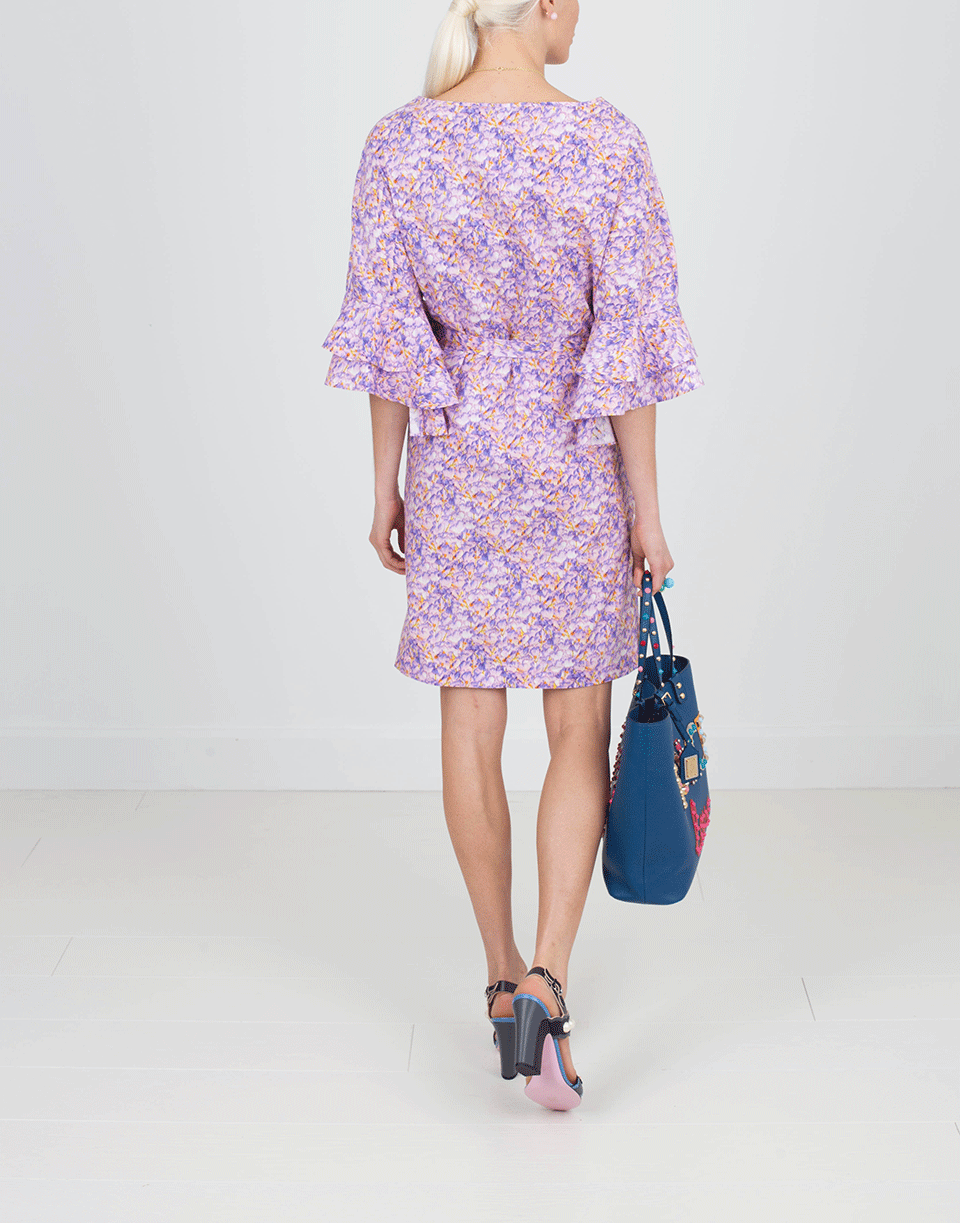 BLUMARINE-Flare Print Dress-