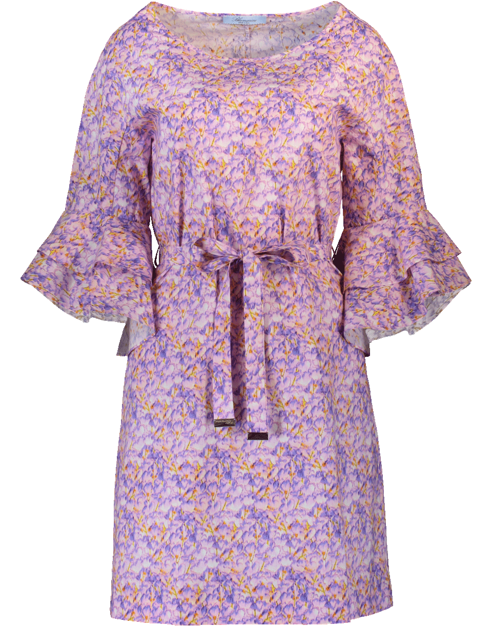 BLUMARINE-Flare Print Dress-