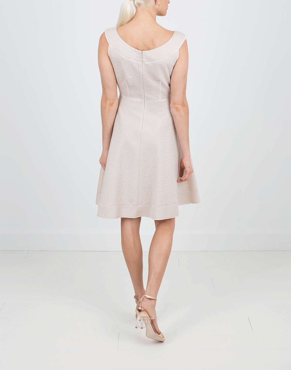BLUMARINE-Jeweled Neckline Dress-