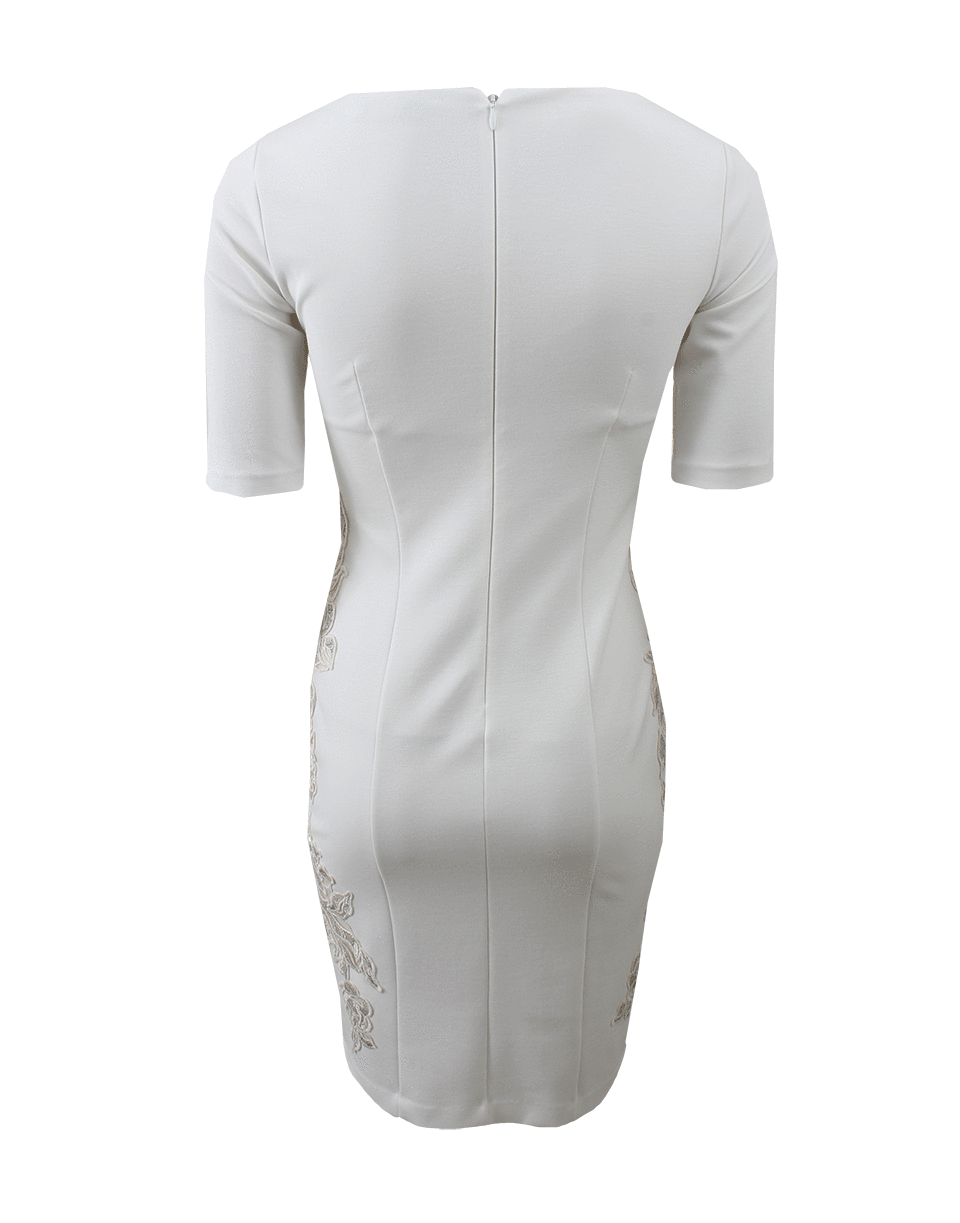 BLUMARINE-Floral Embroidered Dress-