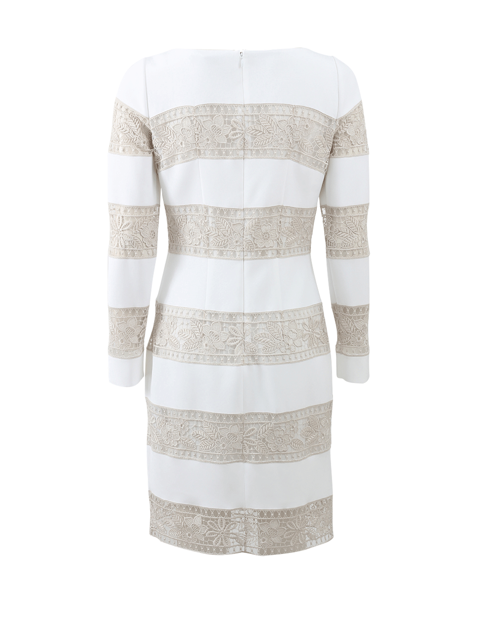 BLUMARINE-Lace Stripe Dress-
