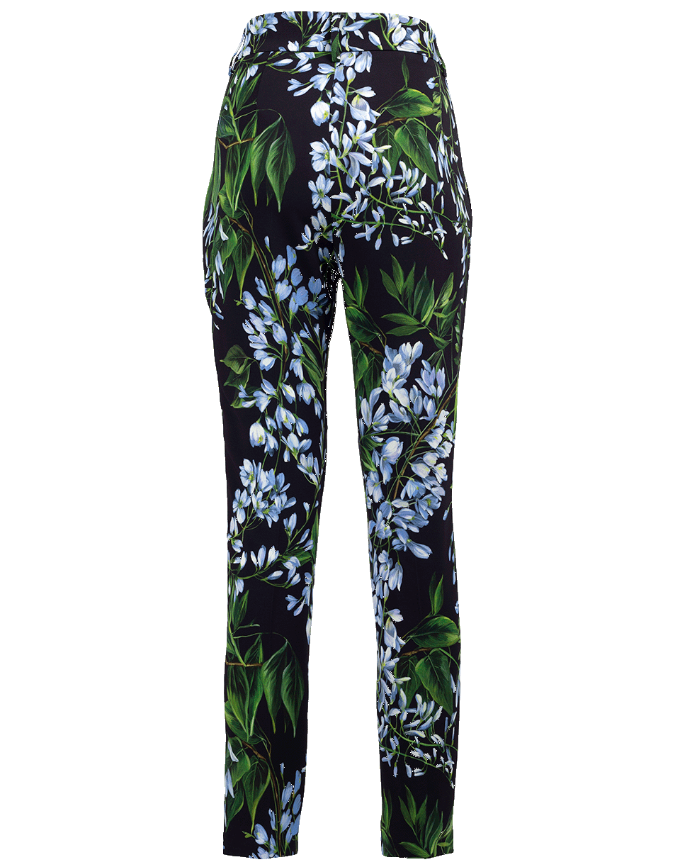 BLUMARINE-Floral Trousers-