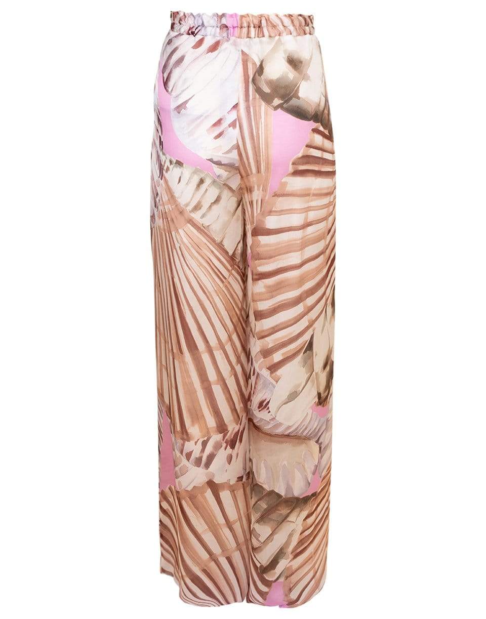 BLUMARINE-Printed Elastic Waist Pant-